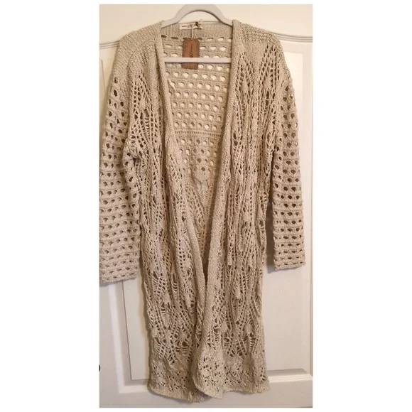 NWT Natural Life Abigail Cardigan Duster Cream S/M - Picture 3 of 6